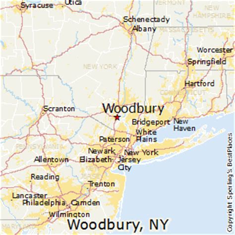 woodbury new york map